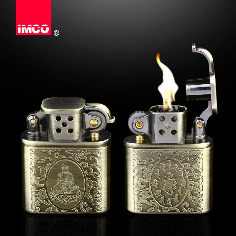 Genuine IMCO brand windproof oil lighter brass special-shaped machine fuel lighter