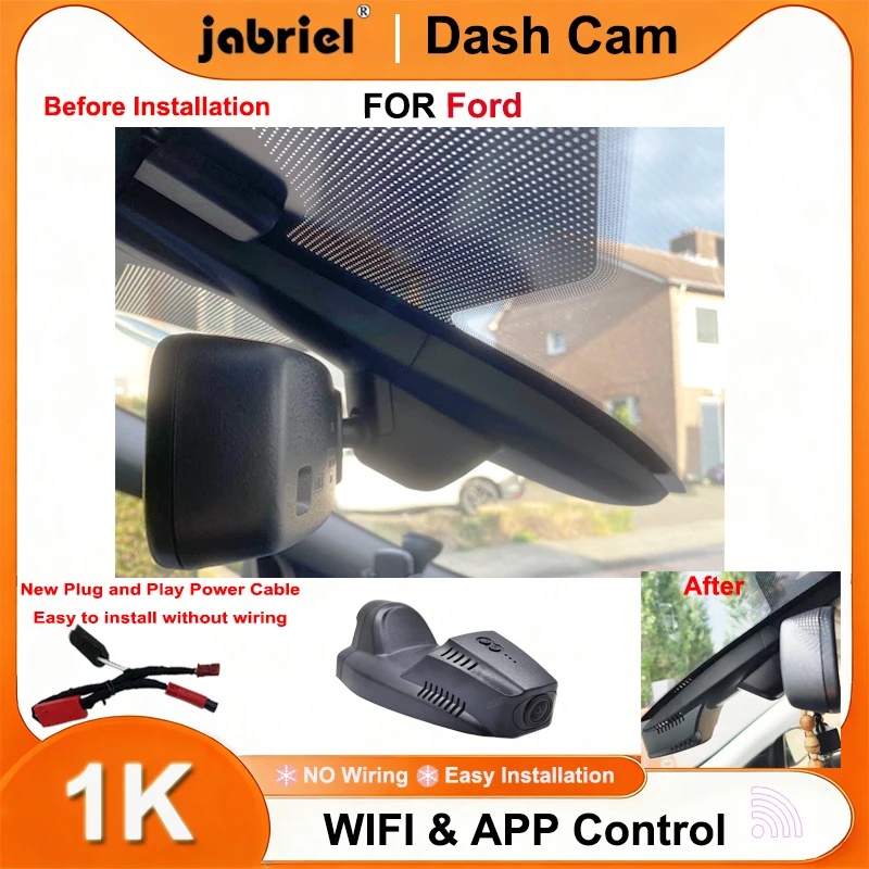 HD 1080P Plug and Play Dash Cam for Ford Kuga mk2 mk3 For Ford Escape mk2 mk3 2012 2013 2014 2015 2016 2017 2018 2019 2020 2021