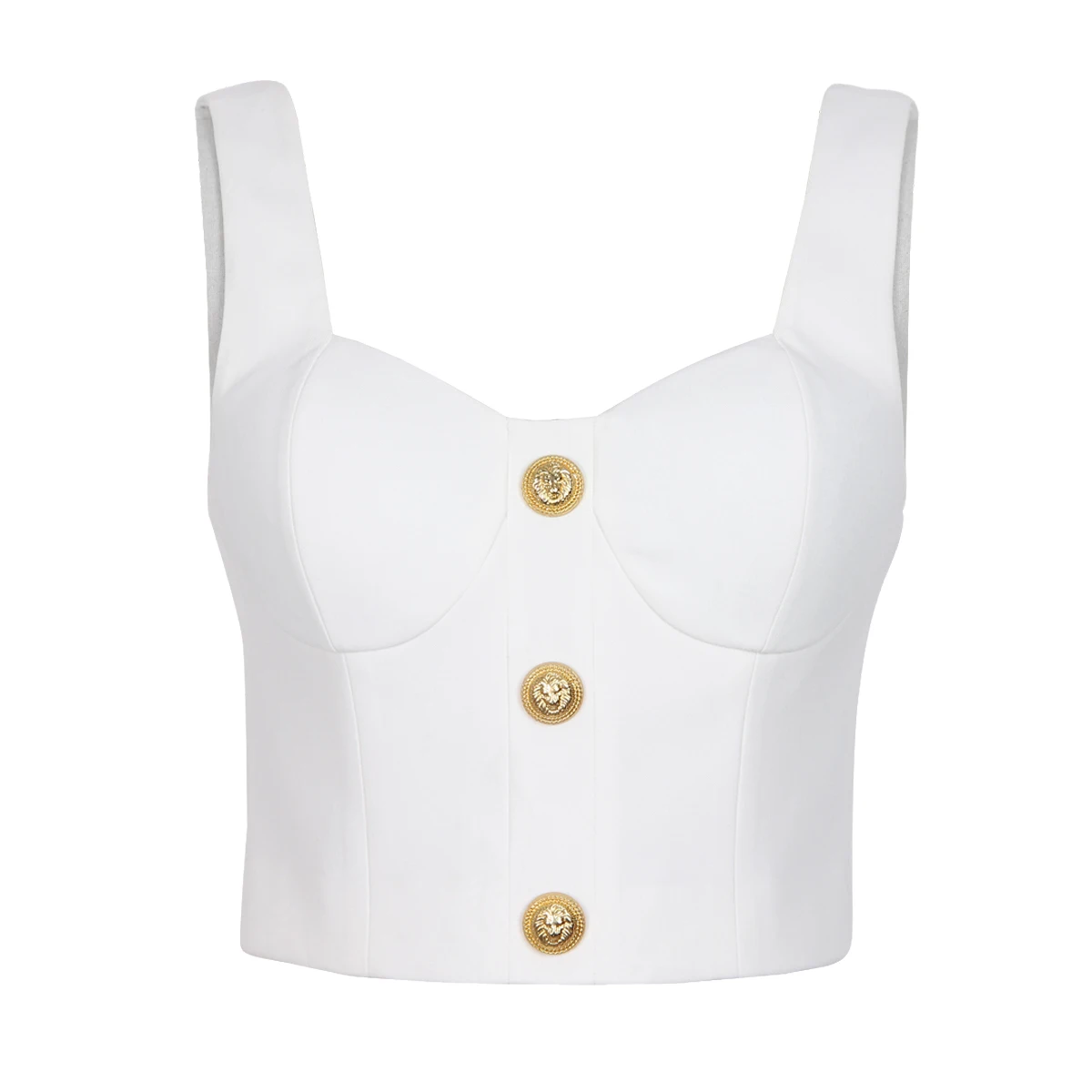 

New Fashionable And Elegant Temperament Commuting Sexy Short Style Slim Fit Double Root Sleeveless Vest Corset