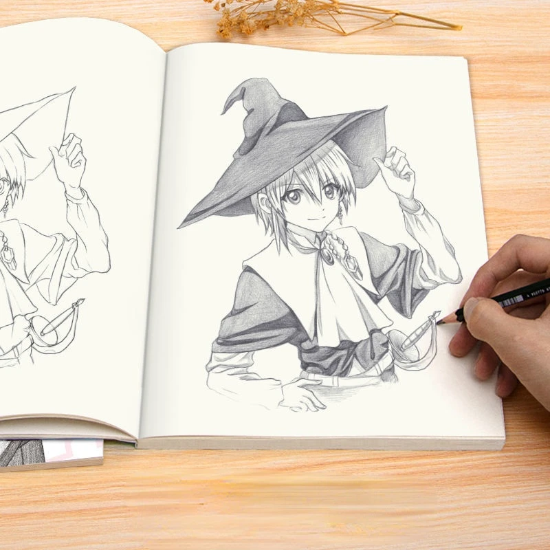 Comic Line Drawing Copy Book Line Draft Book Sketch Color Lead Painting Tutorial Cute Beautiful Character Practice Book Libros