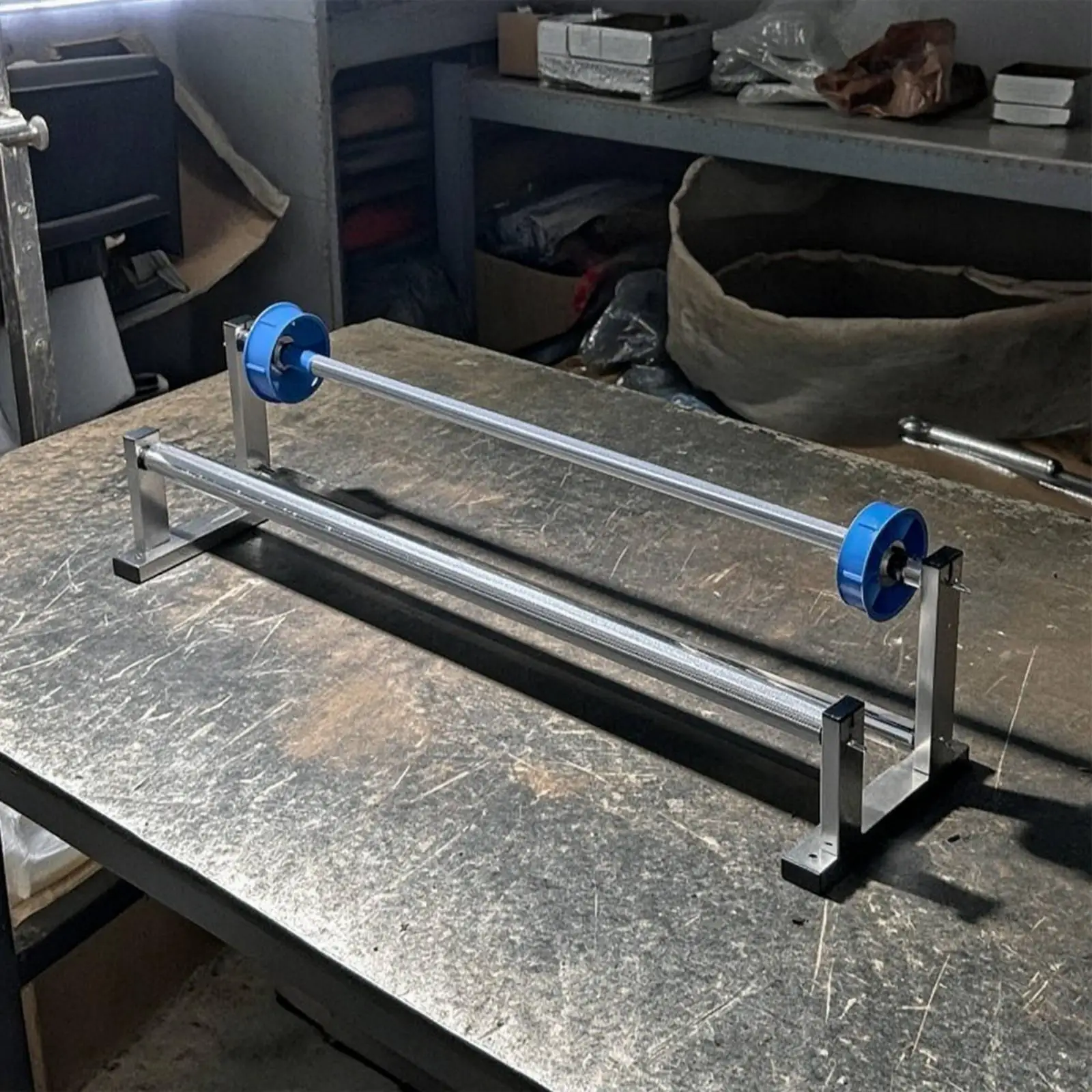 Stretch Wrapping Machine Heavy Duty Film Dispenser with Built in Cutter Hand Wrap Tool for Shipping