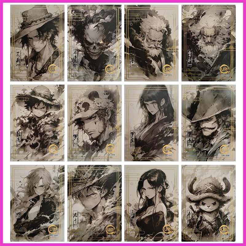 

Anime ONE PIECE Rare LIR Refraction Foil Ace Brook Garp Rayleigh Luffy Law Robin Toys for boys Collectible Card Birthday Present