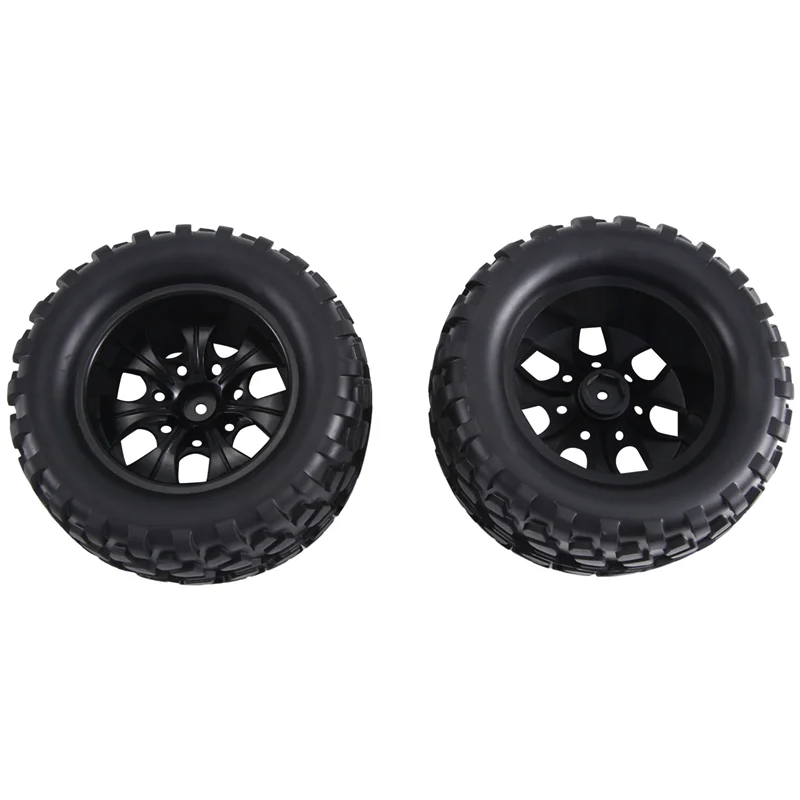 

12Mm Hex RC Wheels And Tires 1/10 Scale RC Truck Tires Wheels For Traxxas Rustler Stampede Hoss 2Wd 4X4 Vxl Tires Parts A