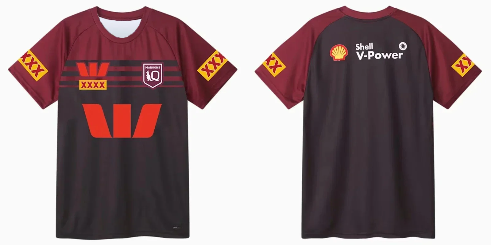 2026 Qld Maroons State of Origin Rugby Jersey Breathable Quick Dry Short Sleeve Team Uniform for Training and Match Wear