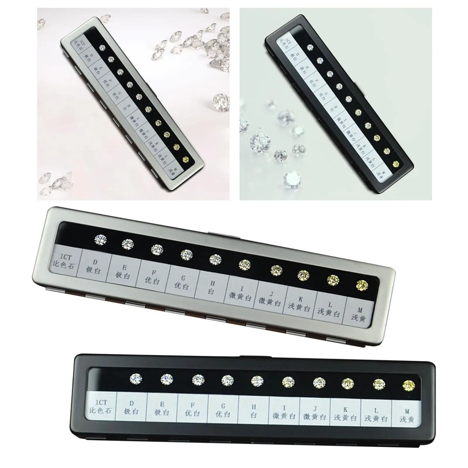 Simulated Diamond Color Scale Master Holder Jewelry Stone Tools Color Grade