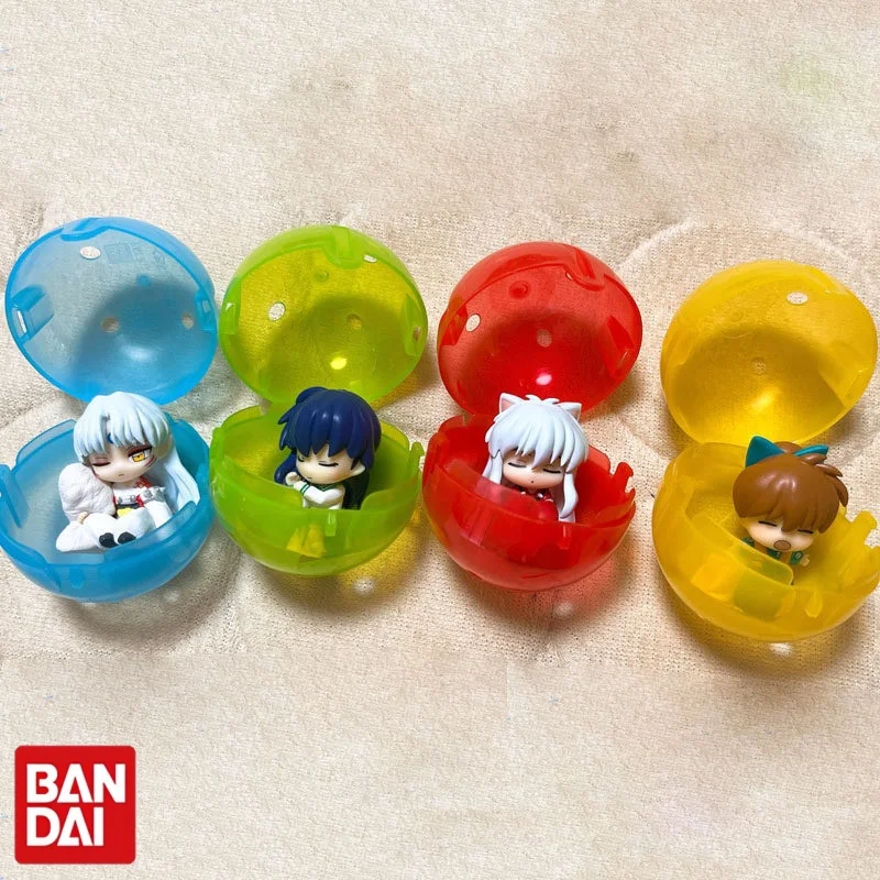 

Bandai Inuyasha Sleeping Style Gashapon Figures Sesshomaru Kagome Collectible Anime Figurines Desktop Decor Gift For Anime Fans