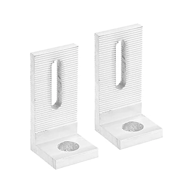 4er-Pack L-Halterungen aus Aluminiumlegierung mit 8 mm Durchmesser und Montagehalterungen für die Installation von Solarpanelsystemen