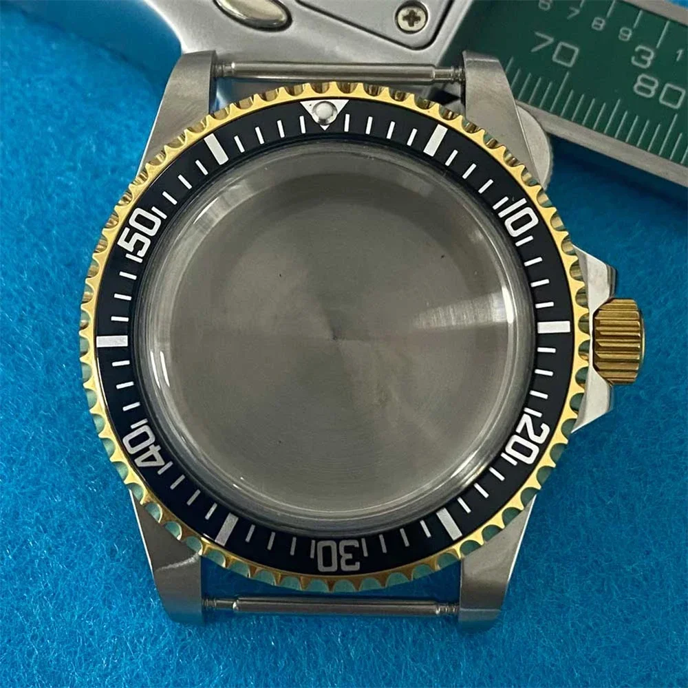 Антикварный корпус с выпуклым зеркалом 39,5 мм, супер водонепроницаемый корпус из нержавеющей стали 316L, золотые ретро-часы для NH34 NH35 NH36 Механизм DIY