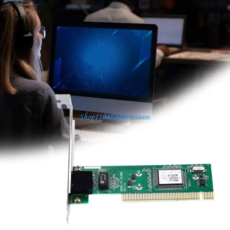 Y2GD RTL8139 nâng cấp PCI Mạng PCI 100Mbps Tự động phát hiện không cần phần mềm