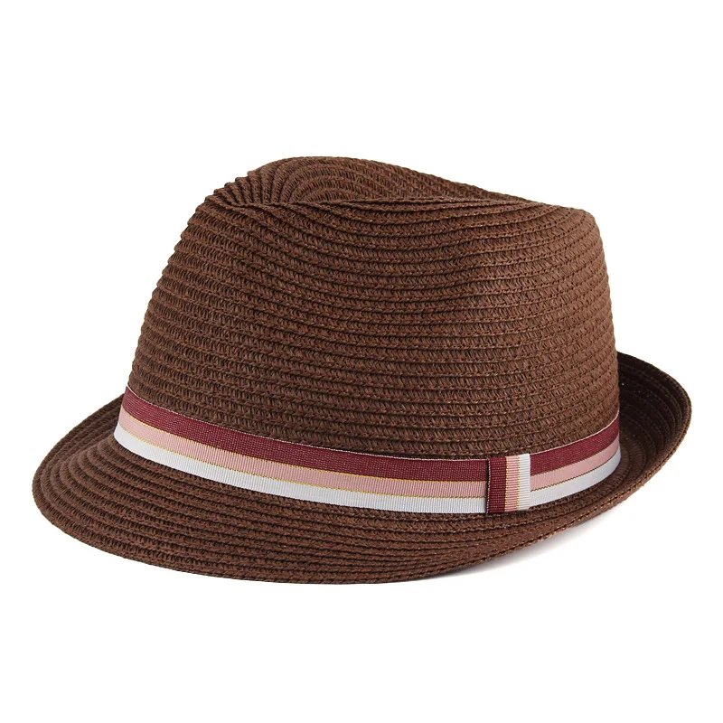 

Unisex Couple's Gentleman's Small Top Hat, Short Brim Straw Hat, Party British Jazz Hat