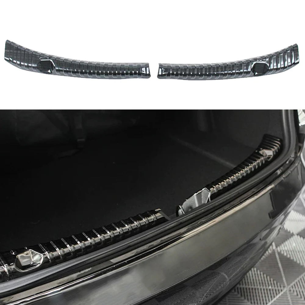 

For Tesla Model 3 2023 2024 2025 Car Inner Rear Bumper Guard Protection Auto Styling Accessories Trunk Threshold Trim Stickers