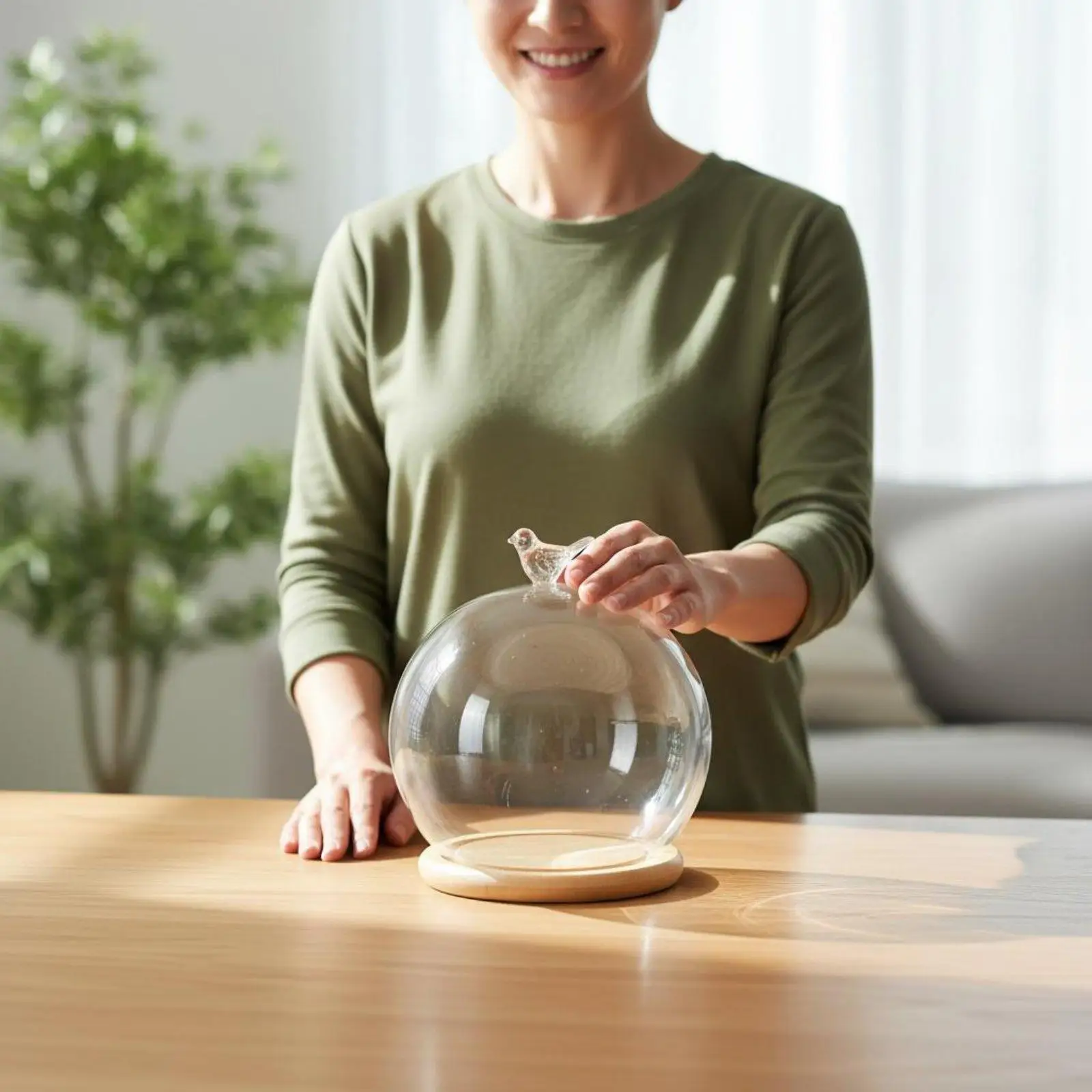 High Quality Glass Cover for Micro Landscape Display with Cork Base for Home Decor Accessories and Gift Making