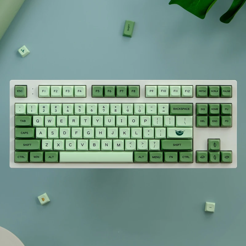 

122 Keys/set GMK Mint Matcha Keycaps PBT Dye Subbed Key Caps XDA Profile Keycap For Keychron Q2 K2 65% 75% Anne GH60 GK64 Poker