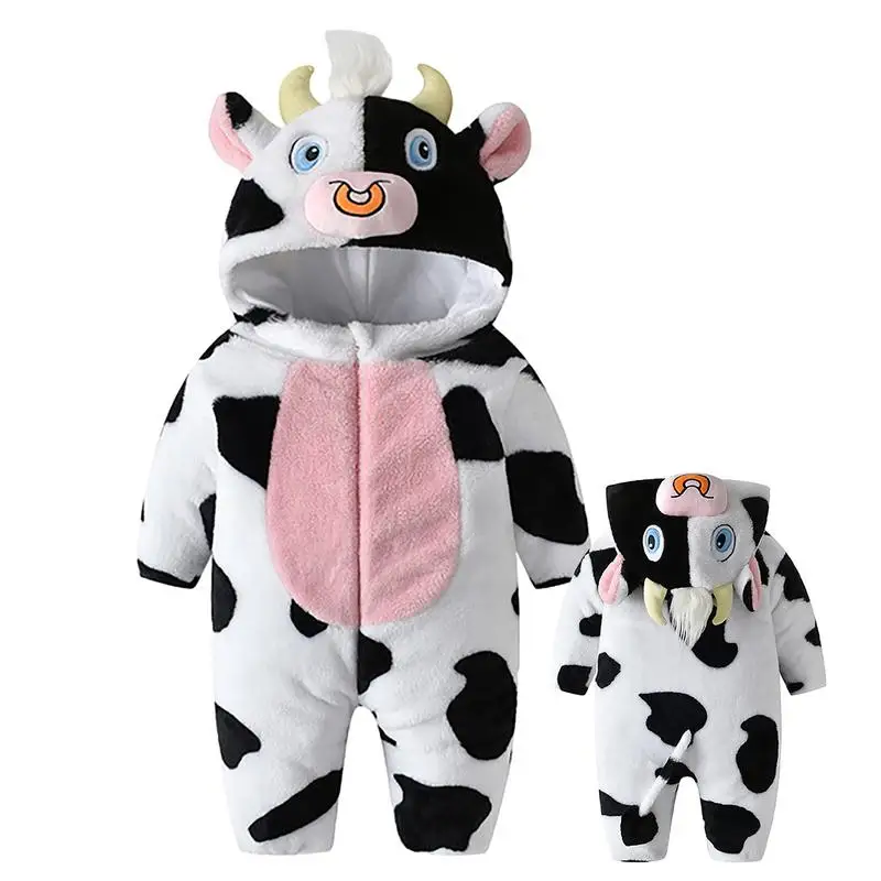 

Animal Onesie For Kids Kid Onesie Costume Hooded Costume Halloween Cow Cute Plush Animals Costume Fancy Dress For Kids