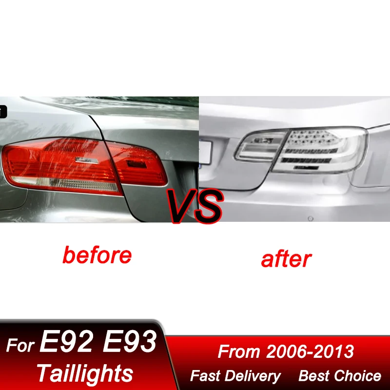 Hot Car Styling Tail Lights For BMW 3 Series M3 E92 E93 06-13 New Style Full LED Dynamic Turn Signal Light Tail Lamp Assembly