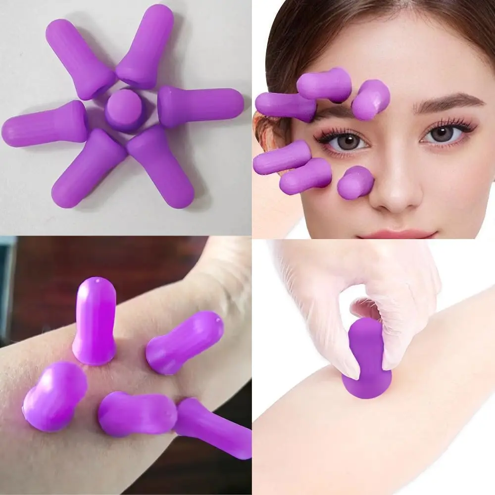 10-piece eye cupping massager set, home facial massage vacuum cup, silicone scraping cup, fat cup, Chinese-style sliding cupping