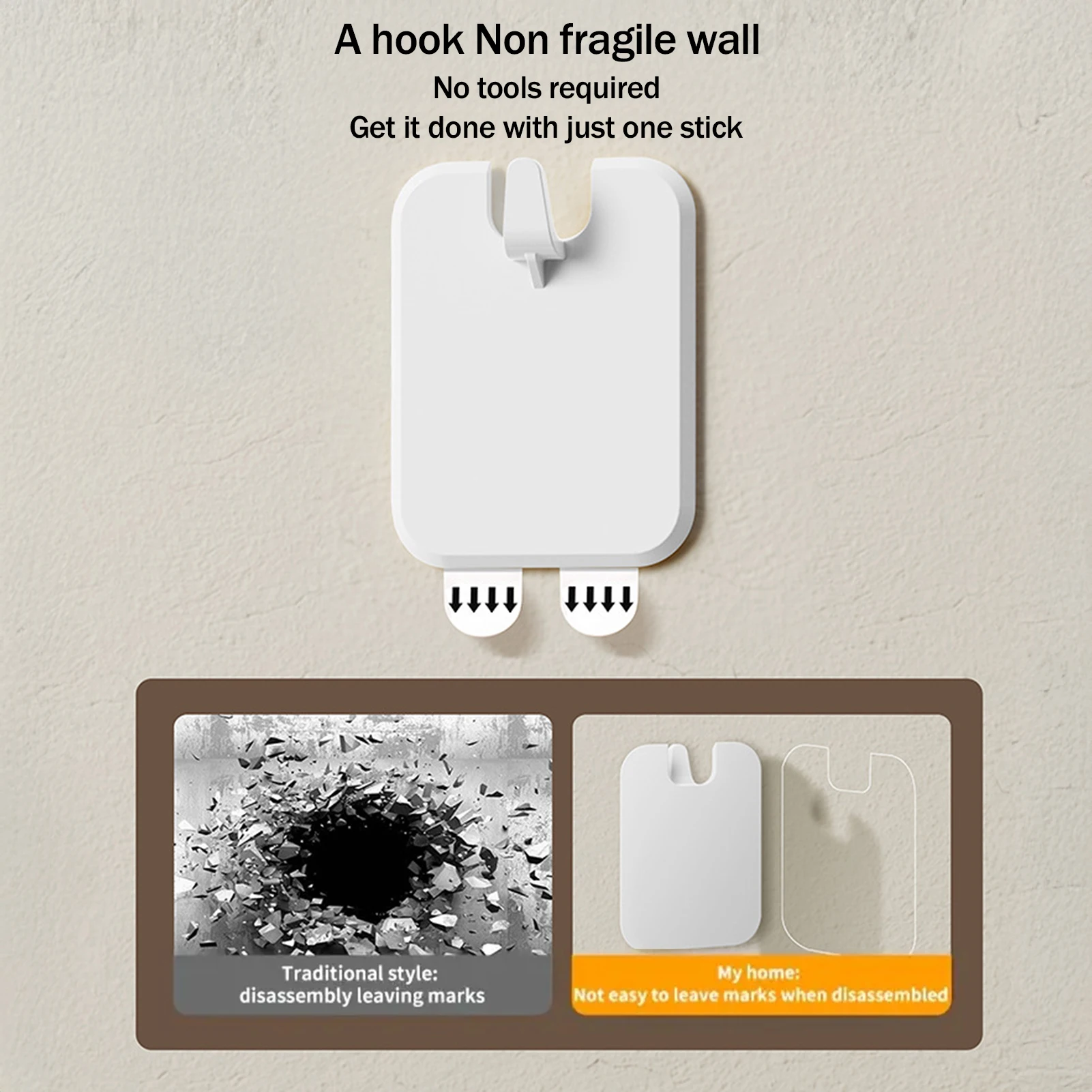 10Pcs Wall Hooks Invisible Nail Hanging Seamless Nails Wall Pictures Photo Hanger Frame Hanger Painting Wall Hook Nail Furniture