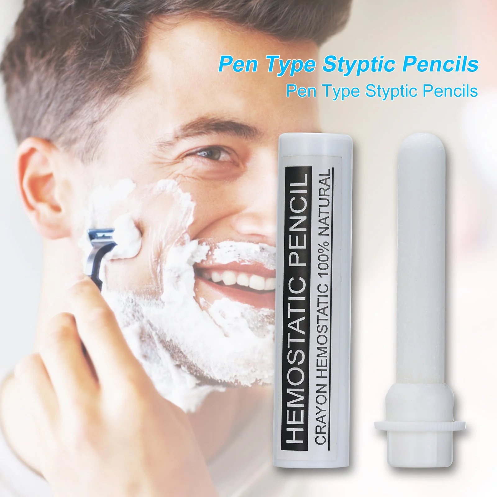 Pen Type Styptic Pencils Stops Cuts Shaving Cut Stick Anti-infection Men's Shaving Tool Stops Cuts Bleeding Shaving Cut Stick