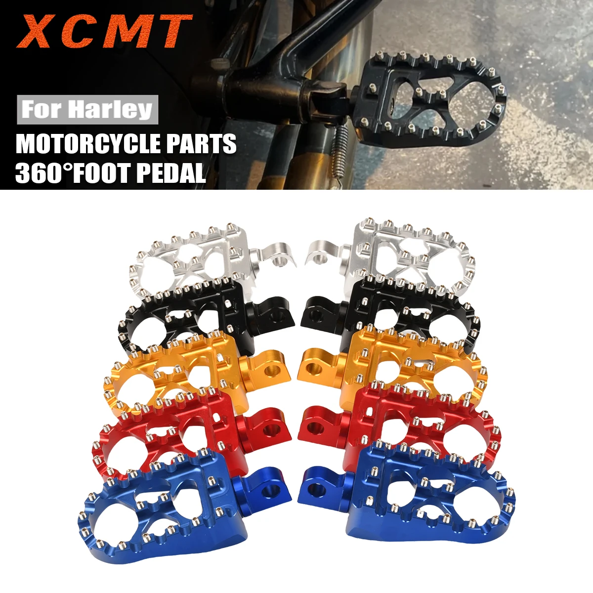 Motorrad-Fußrasten für Harley Sportster 883 1200 Dyna Fat Bob FXDF Softail Slim FLS Deluxe FLSTN CNC Aluminium-Pegs/Pedale