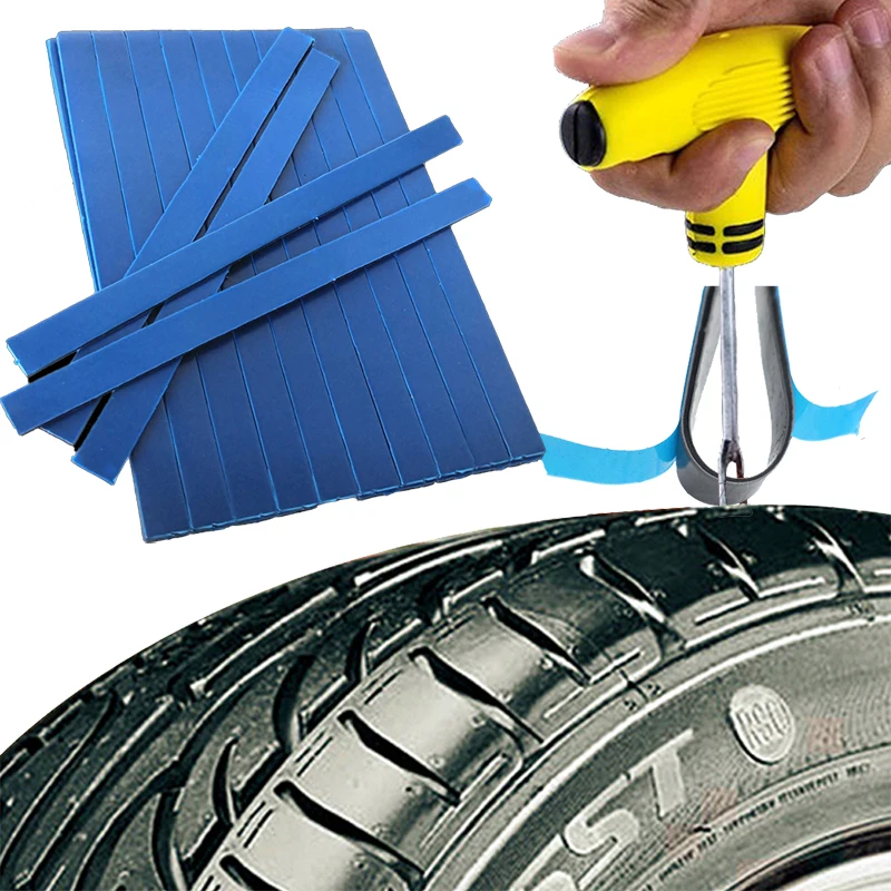 

Car Tire Repair Strips Vacuum Tyre Wheel Repair Rubber Strip Tools Universal Bicycle Motorcycle Battery Car and Automobile