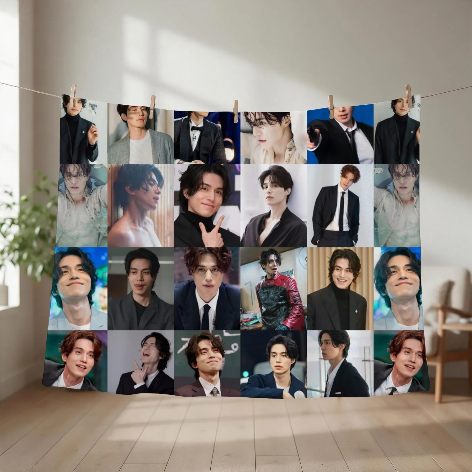 Lee Dong Wook Throw Blanket Kid'S Bed Fashionable Sofas halloween Blankets