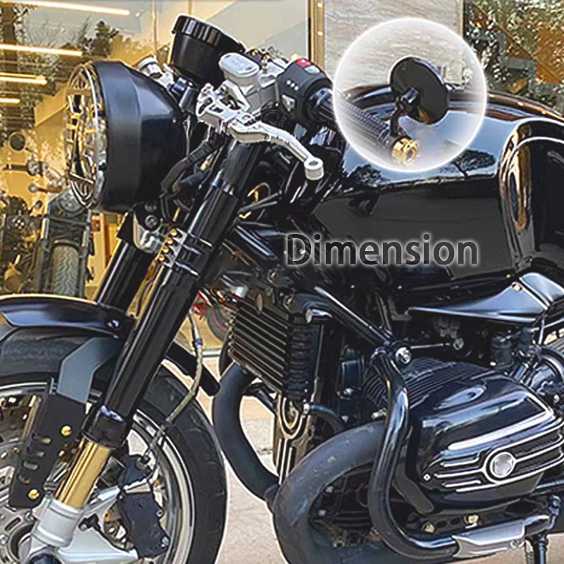 

Motorcycle Rear View Mirrors Round Handle Bar End Side For BMW R9T RNINET Scrambler Rninet Racer R NINET NINE T Pure Urban