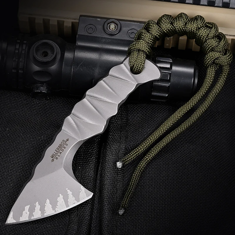 

Mini Fixed Blade Knife High Quality Small Axe D2 Blade Survival Camping Outdoor Knife Portable Hiking Jungle Multi-Purpose Tool