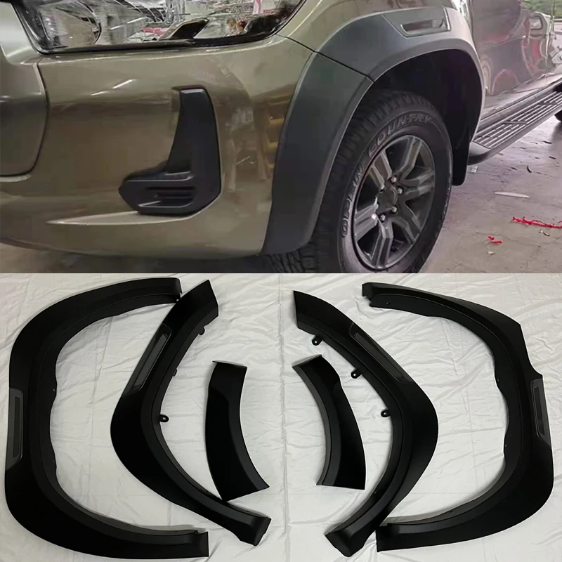 

Wheel Arch Mudguards For Toyota Hilux 2022 2021 Revo Rocco 2015 2016 2017 2018 2019 2020 Fender Flares Pickup Trucks