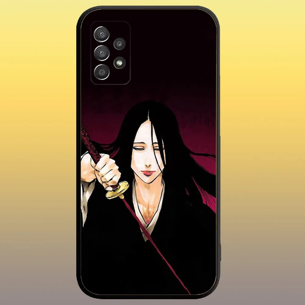 Bleach Unohana Retsu Phone Case for SamsungA 91,80,73,72,71,70,53,52,51,42,41,40,32,31,30,22,21,20,13 S 4G 5G Soft Black Case