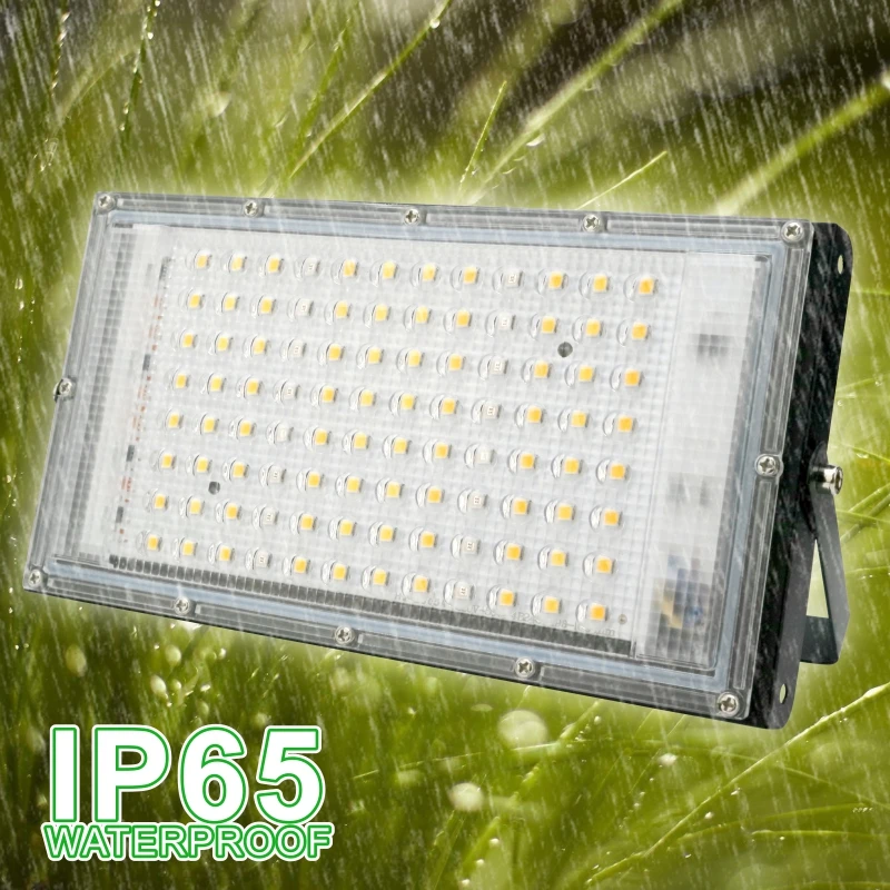 LED Grow Light 50W 100W Plant Growing Lamps Sunlight Phyto Lamp for Greenhouse Indoor Veg and Bloom 220V Sunshine Floodlight