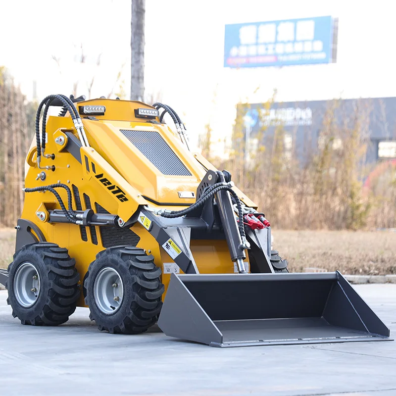 Leite Multi-Function mini skid steer loader Farm Use Skid Steer Loader 4×4 Wheeled Loader New Design Loader Customized Sale