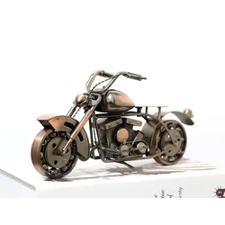 Retro Handmade Iron Motorcycle Model, Creative Home Decoration, Chinese Living Room Gift, New