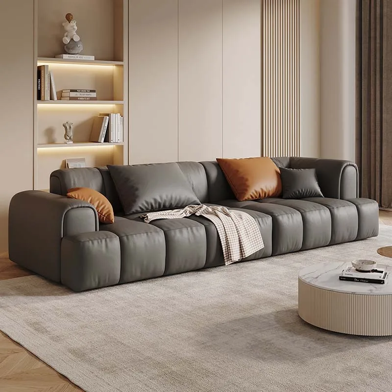 Leather Living Room Sofas Nordic Minimalist Luxury Comfortable Sofa Modular Design Sofa Para Habitacion Modern Furniture