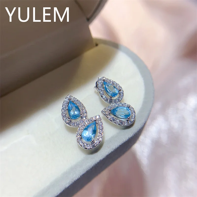 2026 3x5mm Natural Citrine Amethyst Topaz Garnet Water Drop Design Earring Silver 925 Earring for Women Daily Wear - view 3