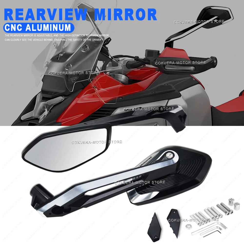 

For R1300GS R1200GS R1250GS F650GST F750GS F850GS F900R/XR G310GS S1000XR Motorcycle Adjustable Side Rear View Mirror