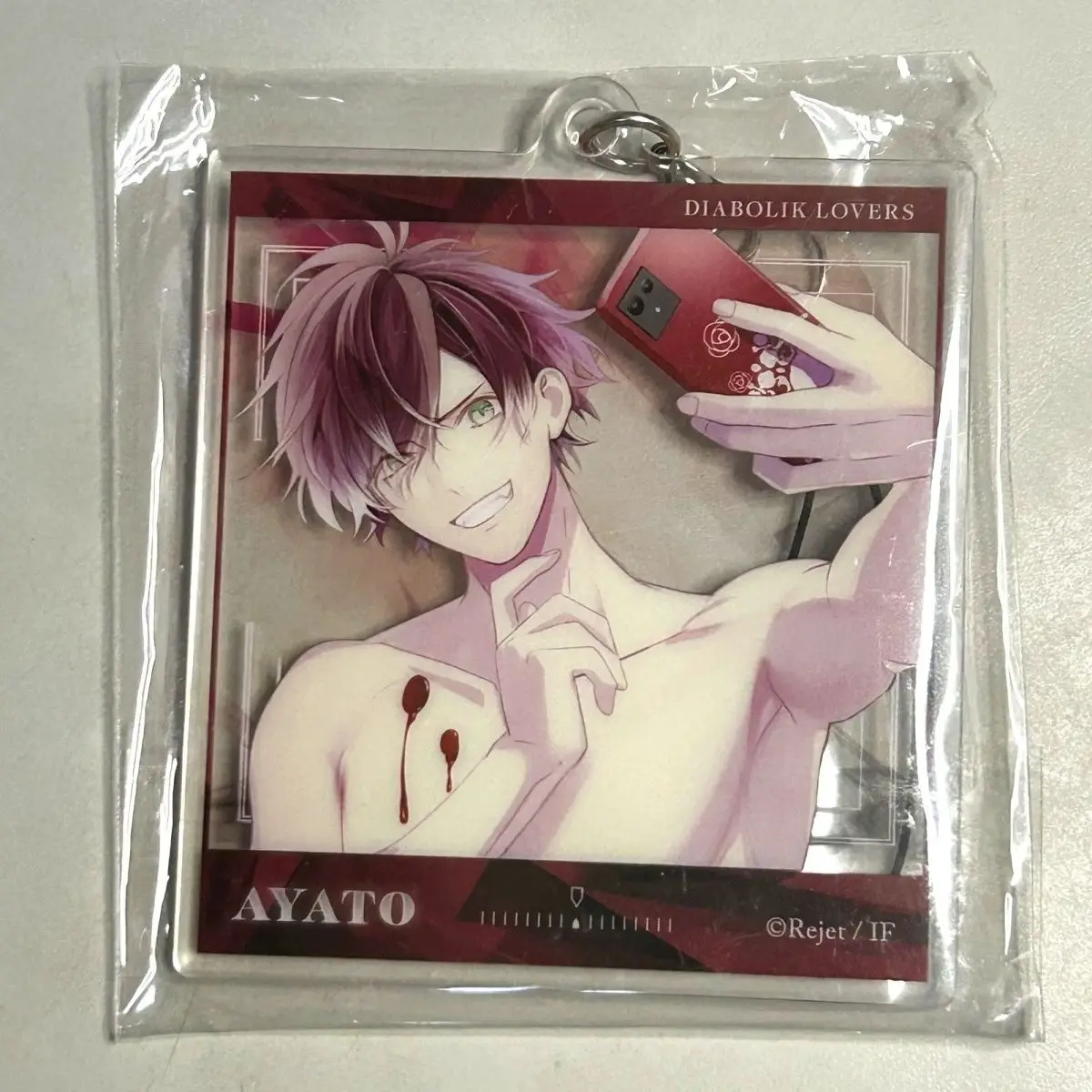 Cosplay d'anime DIABOLIK LOVERS ‌   Porte-clés en acrylique Sakamaki Ayato, figurines, cadeau, pendentif pour sac à dos, jeu de rôle, cadeau d'anniversaire, Halloween