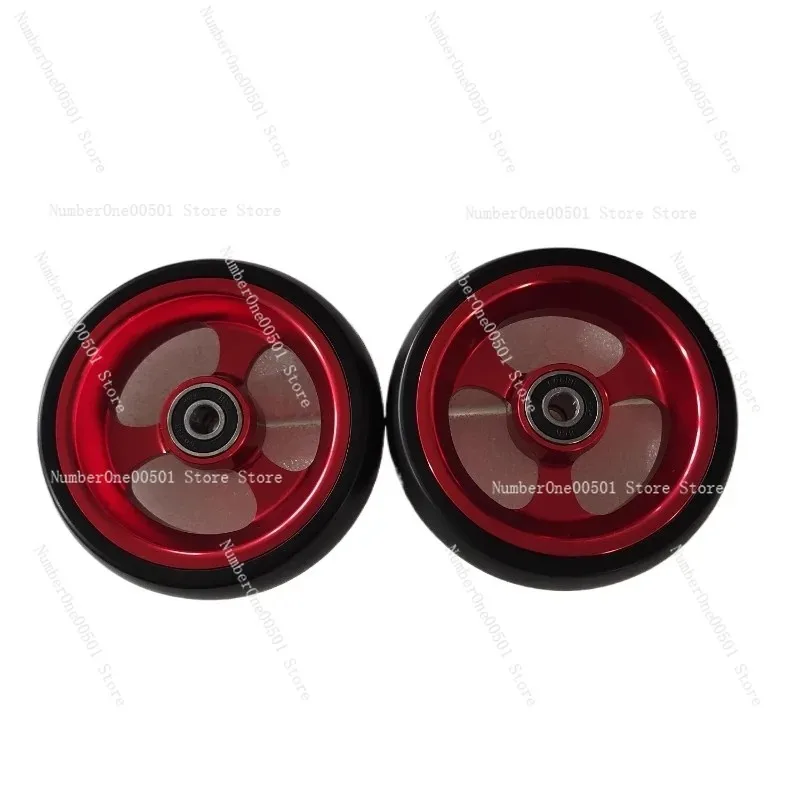 

4 Inch Front Caster Wheel Aluminum Alloy Replacement Part for Sports Wheelchair Accessories