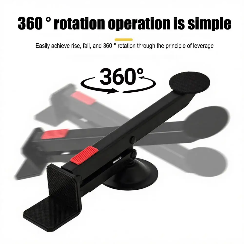 Door Board Lifter Swivel-Type Door Panel Lift Tool 360 Degree Rotation Easy Operation Carbon Steel Door Lifting Equipment