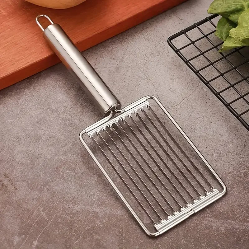 

1PC Stainless Steel Tomato Luncheon Meat Slicer Flower Shaped Egg Slicer Fruit Slicer Kitchen Tool Kitchen Accessories