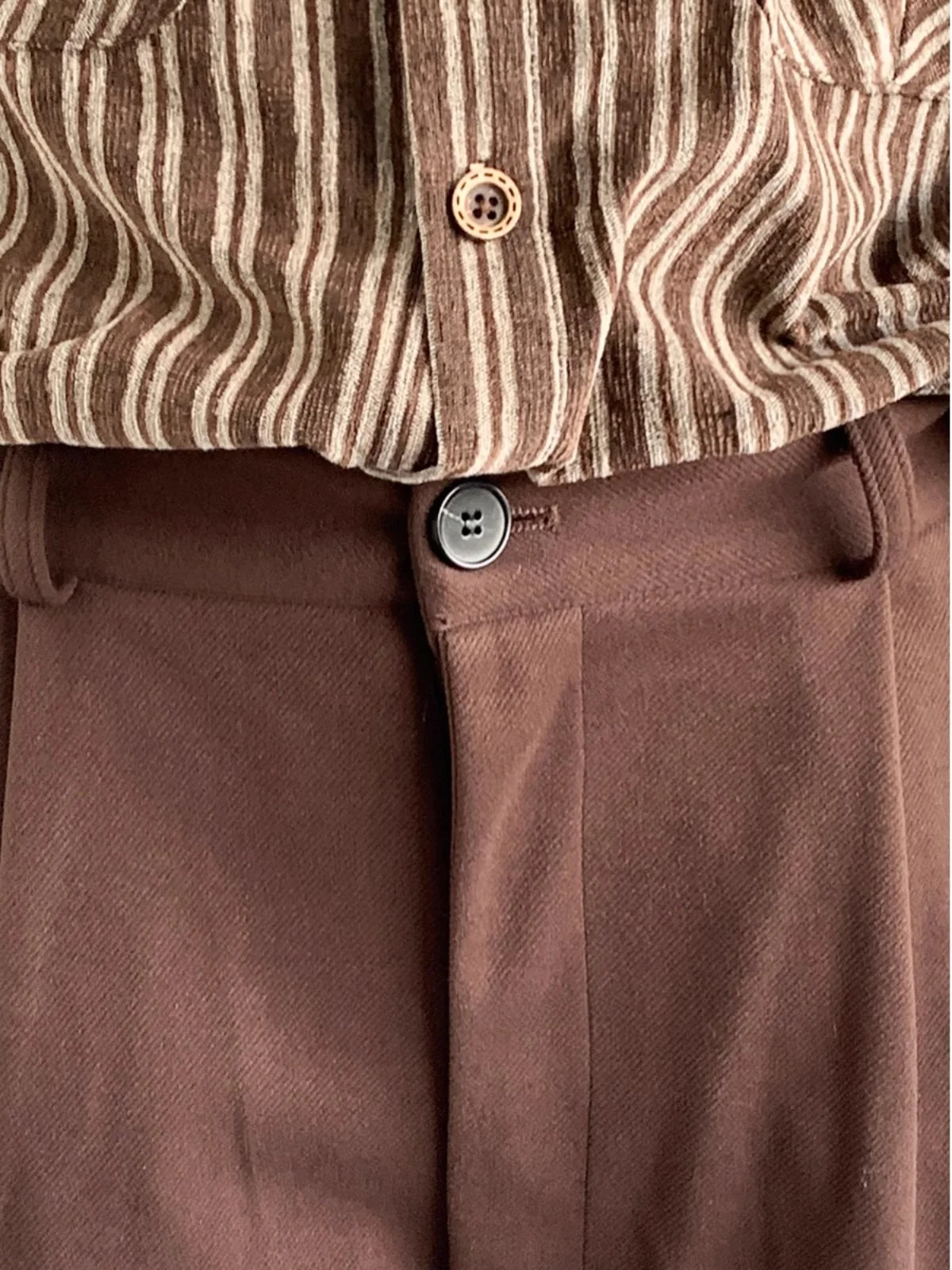 

Retro Japanese Sle Mermaid Suit Pants Loose Drapey Coffee Color Casual Long Trousers for Men And Women Trendy Pleated