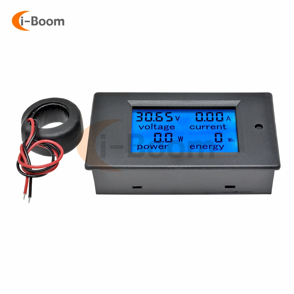 AC 110V 220V Power Meter High Accuracy Digital Voltmeter Ammeter Wattmeter LCD Digital Display Real Time Power Monitoring