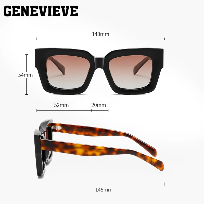 Genevieve Mode einfache personal isierte Design UV-Schutz Sonnenbrille anpassbare verschreibung pflicht ige polarisierte Sonnenbrille s32118