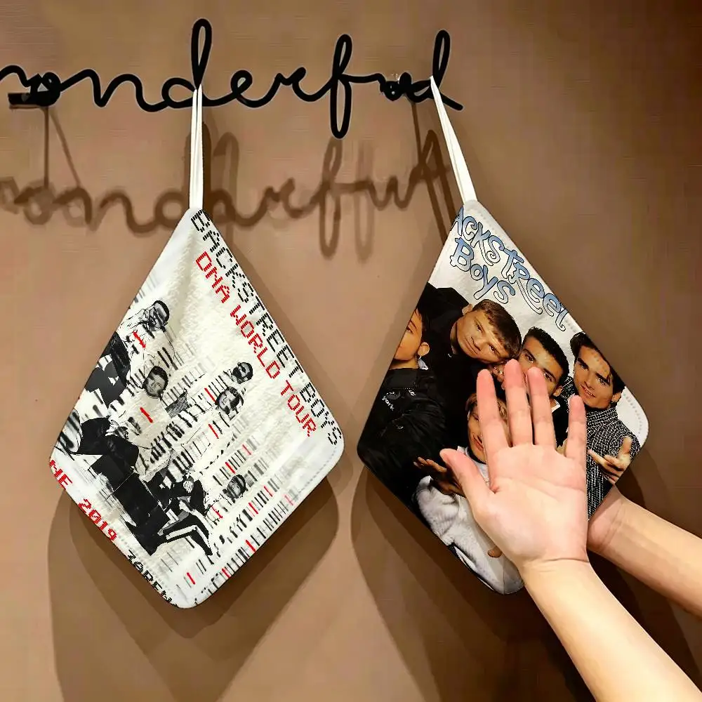 Band B-B-Backstreet B-boys Polyester Cotton Hanging Hand Towel, Super Absorbent Hand Wiping Towel for Daily Household Use