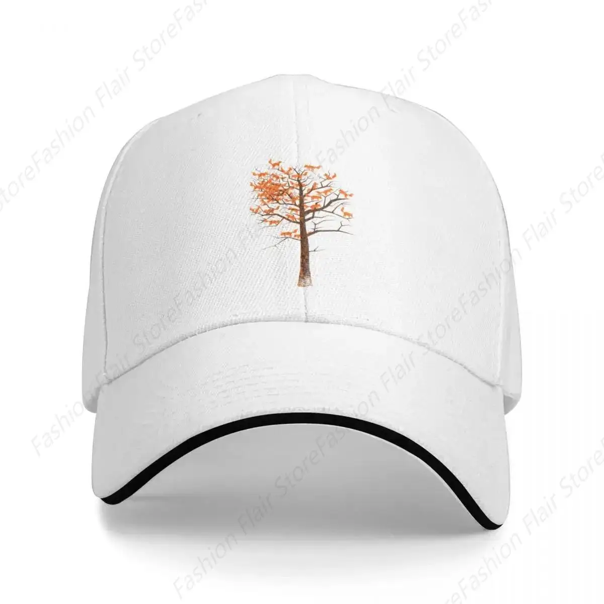 Blazing Fox Tree Baseball Cap Golf Hat Man Anime Baseball For Men Women's