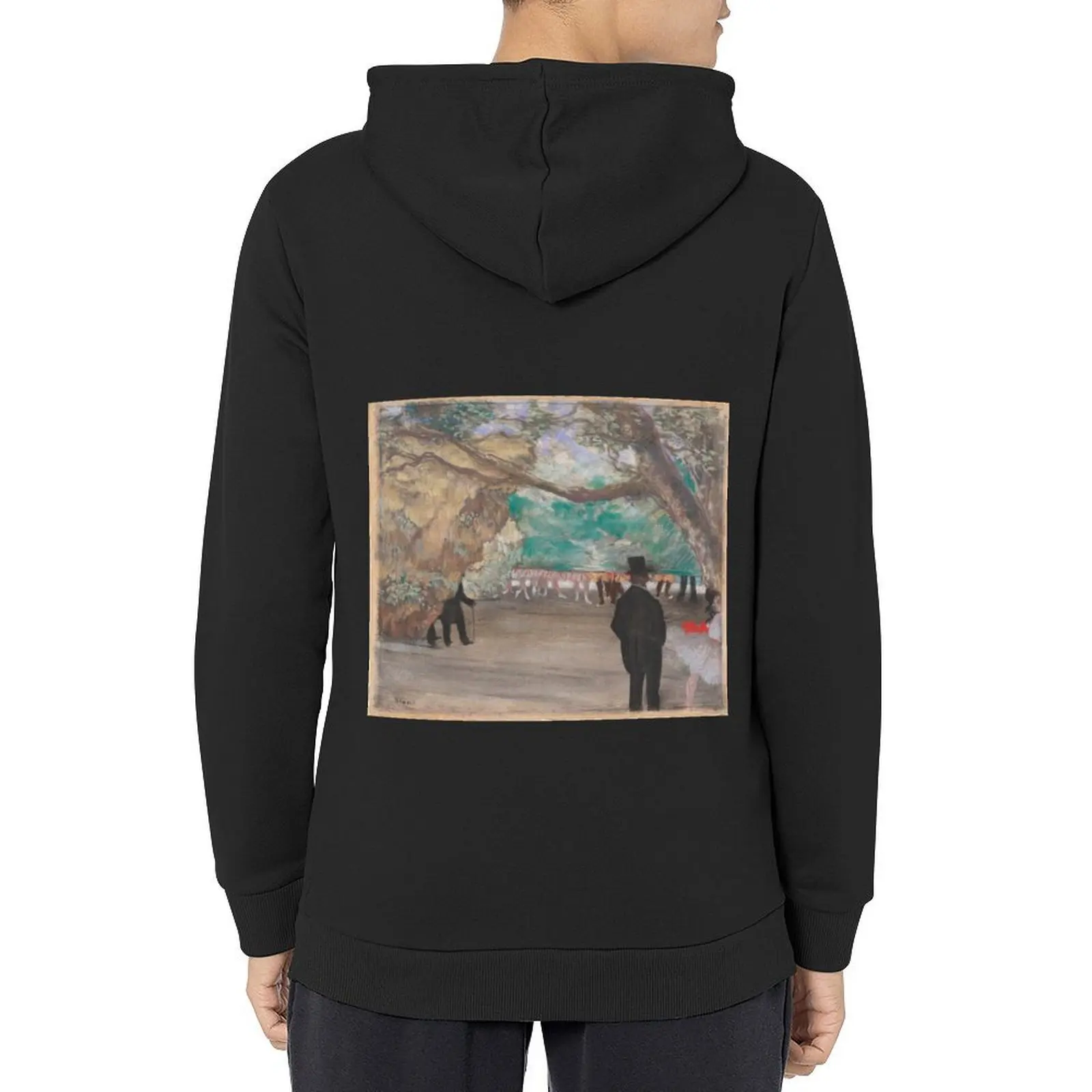 

Edgar Degas, The Curtain, 1880 Drawing Hoodie hooded shirt korean autumn clothes japanese style men's coat men's hoodies