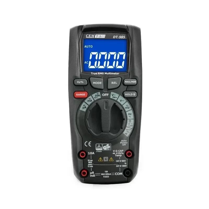 DT-985 High Precision Industrial True Effective Value Multimeter DC Voltage and Current Electrical Multimeter