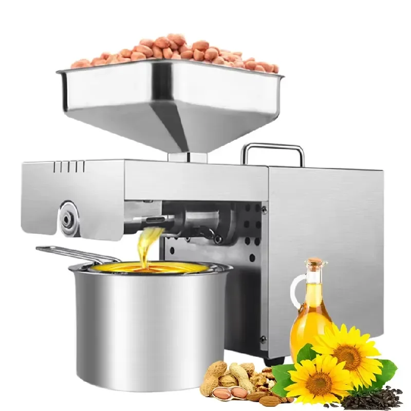 for Automatic Household Olive Oil Press and Cold-Pressed Coconut Oil Extractor Machine for Home Use