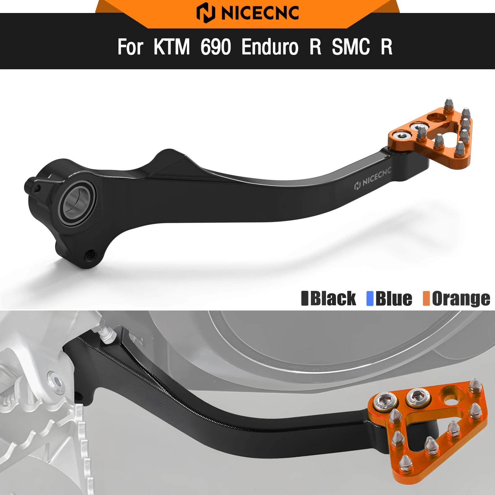 

For KTM 690 Enduro R SMC R 2019-2023 Foot Brake Pedal Lever Husqvarna 701 Enduro 701 Supermoto 2020-2024 GasGas 700 SM ES 22-24