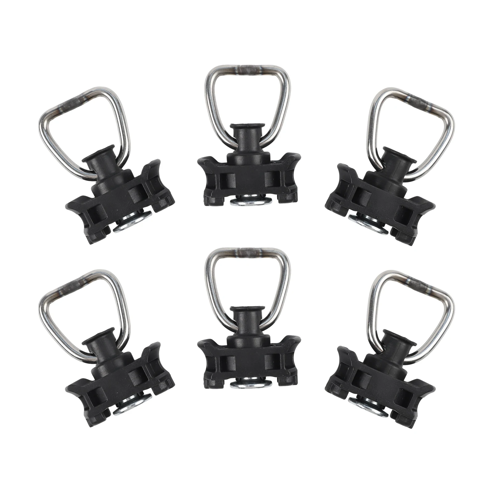 6pcs Stainless Steel Track Lock End Fitting Fixed Buckle for Airline Rail Suitable for For Rv Trailers Campers