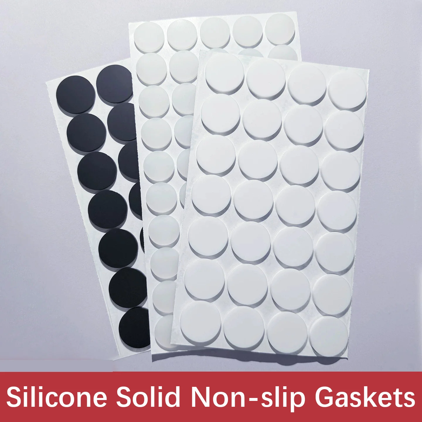10-50pcs Silicone Solid Round Gasket 1.5mm Thick, Flat Washer Seal & O-Ring, High-Temp Resistant Circular Pad for Sealing.